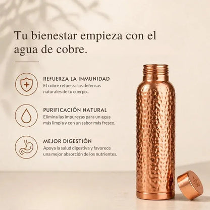 Cobre | Agua Purificada Naturalmente, Sin Plástico
