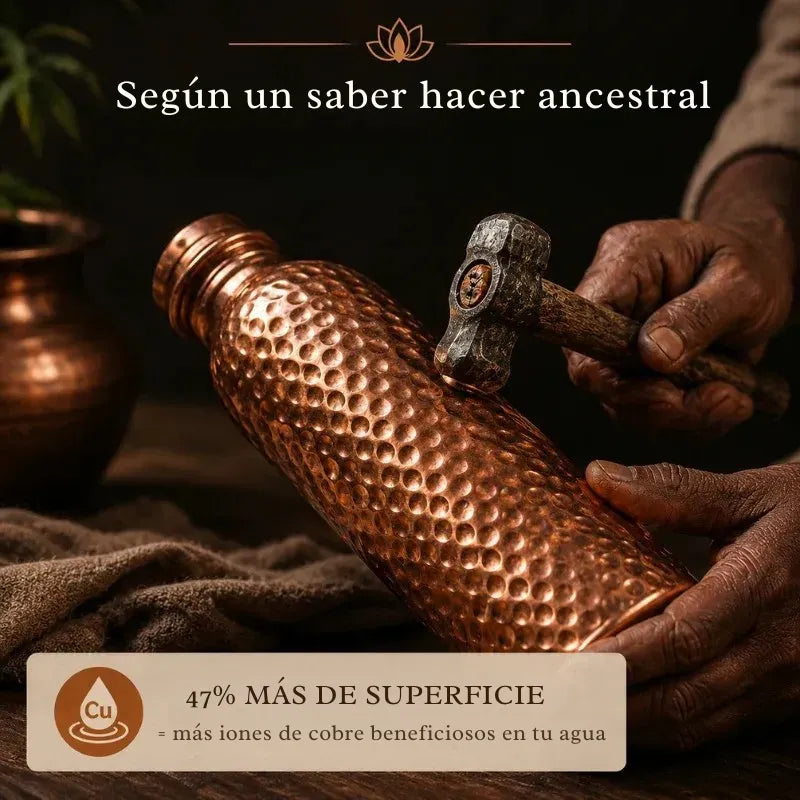 Cobre | Agua Purificada Naturalmente, Sin Plástico
