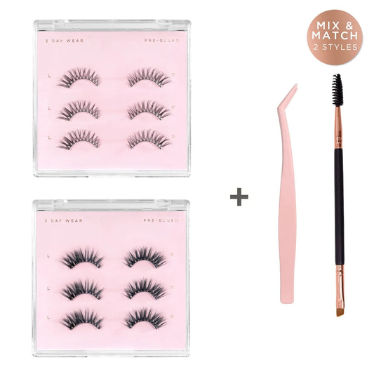 Bundle Dúo Starter de Pre-Glued Half Lashes